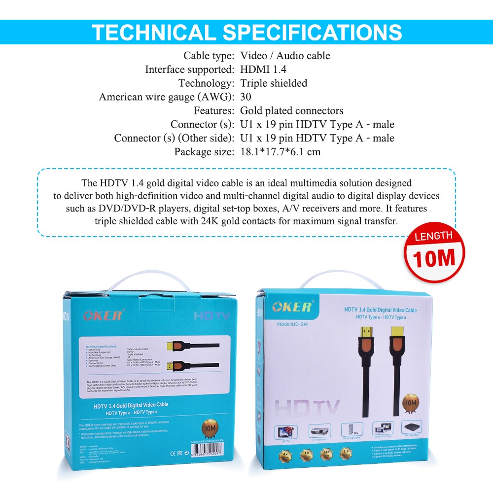 OKER HD-514 (10M)