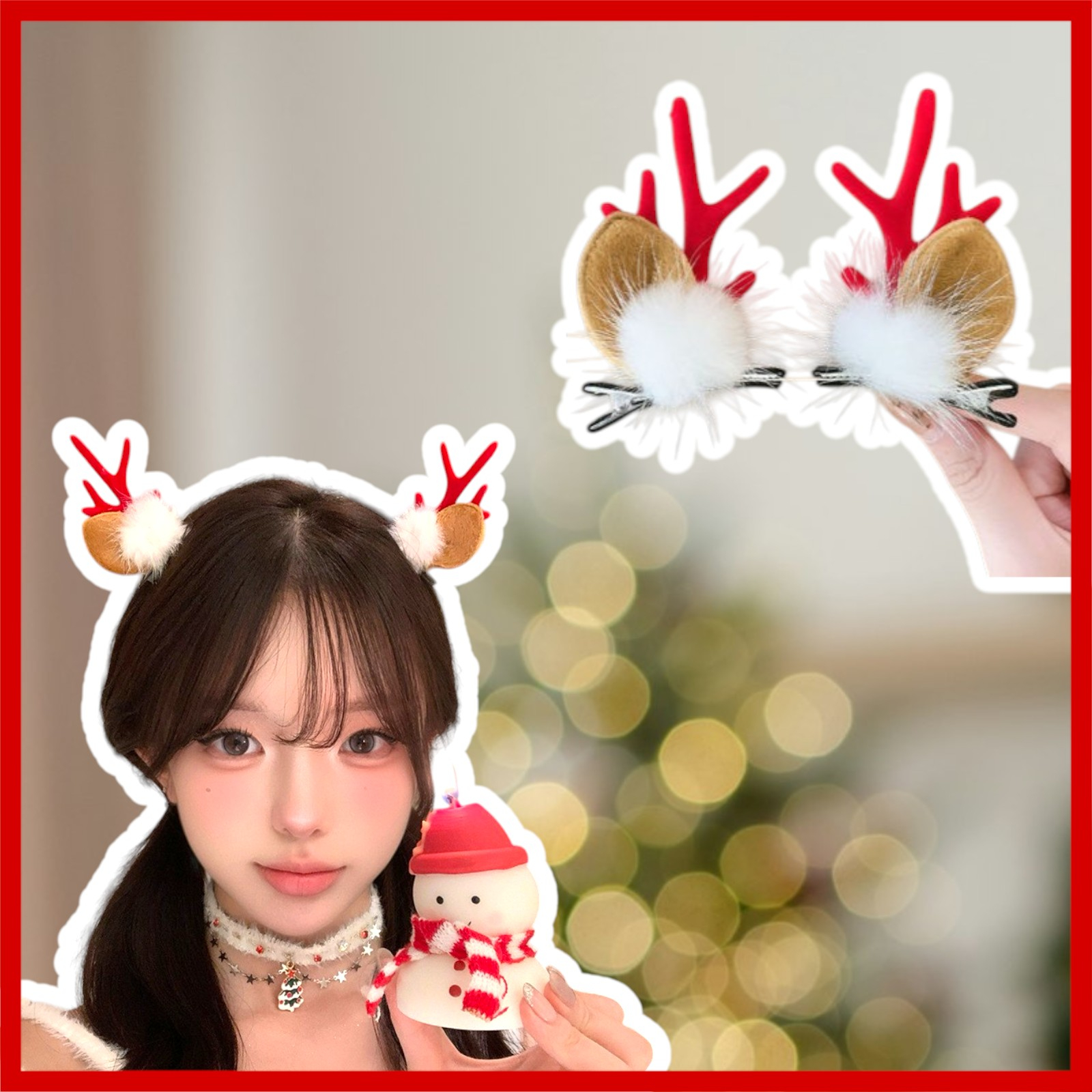 คาดผม กิ๊บ คริสต์มาส คาดผม กิ๊บ เทศกาลปีใหม่ Christmas พร้อมส่ง