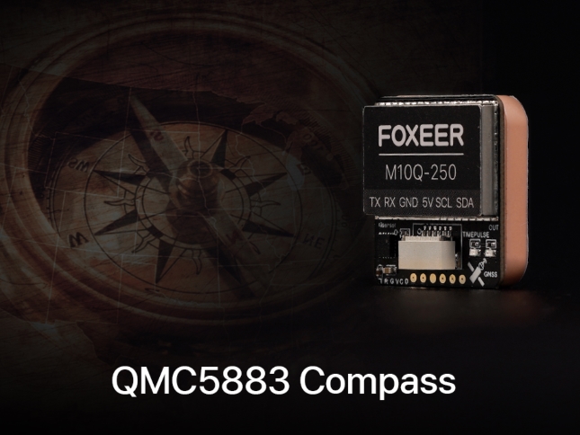 Foxeer M10Q 120 180 250 GPS 5883 Compass จีพีเอสติดโดรน เครื่องบิน ปีกบิน และอื่นๆ