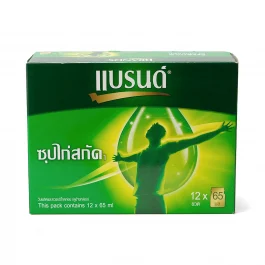 8852001113775 65MLแบรนด์ซุปไก่เขียวใหญ่(แพค12ขวด)