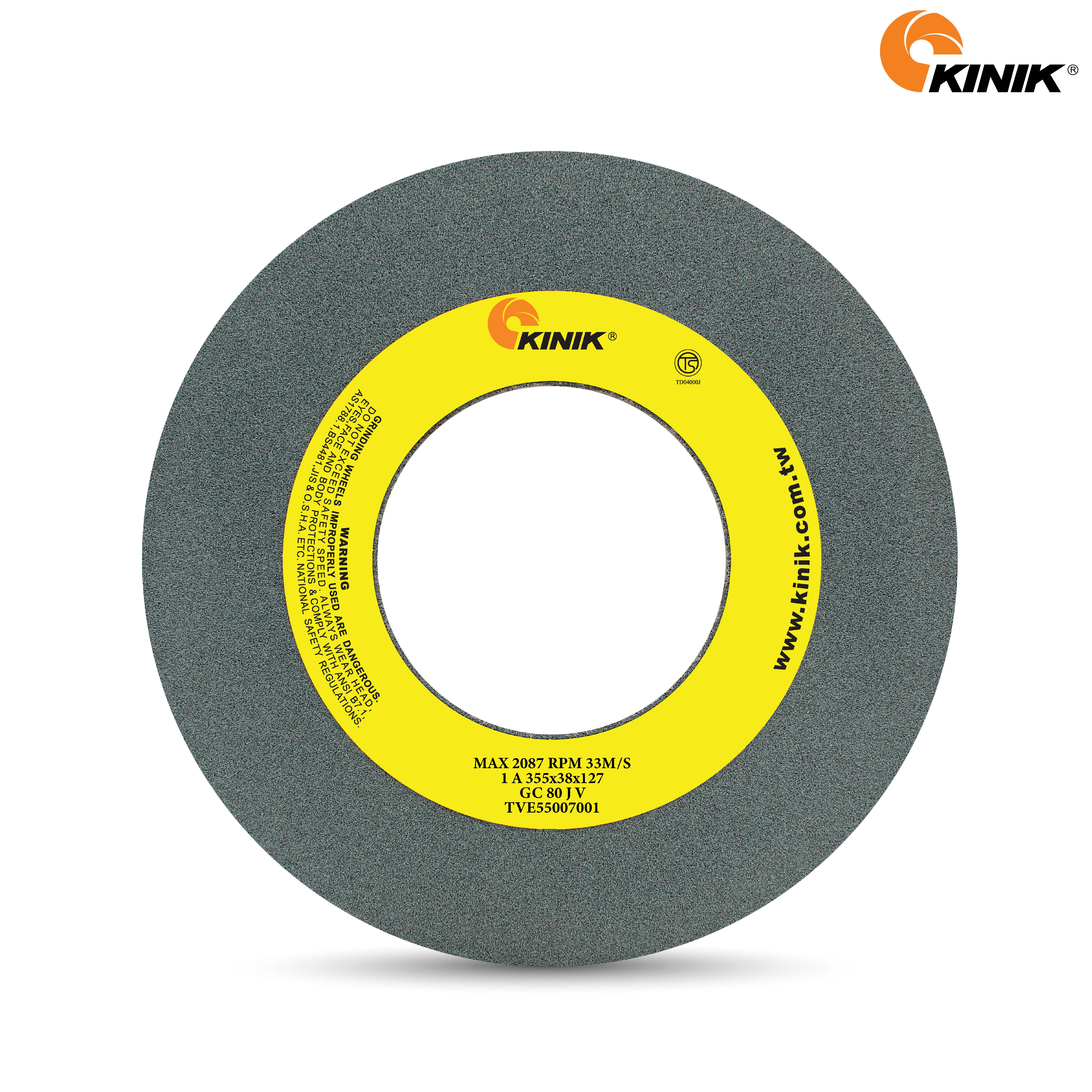 หินเจียร KINIK GC80JV1A 355x38x127 mm.