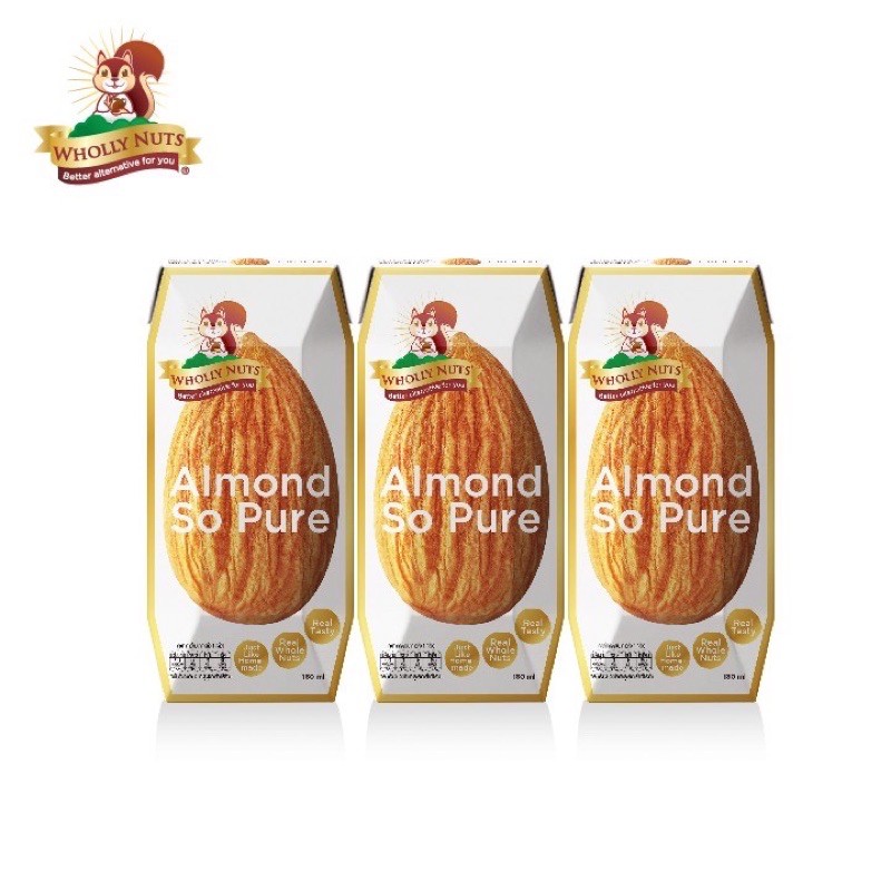 8859636810079 wholly Nutนมอัลมอนด์180ml