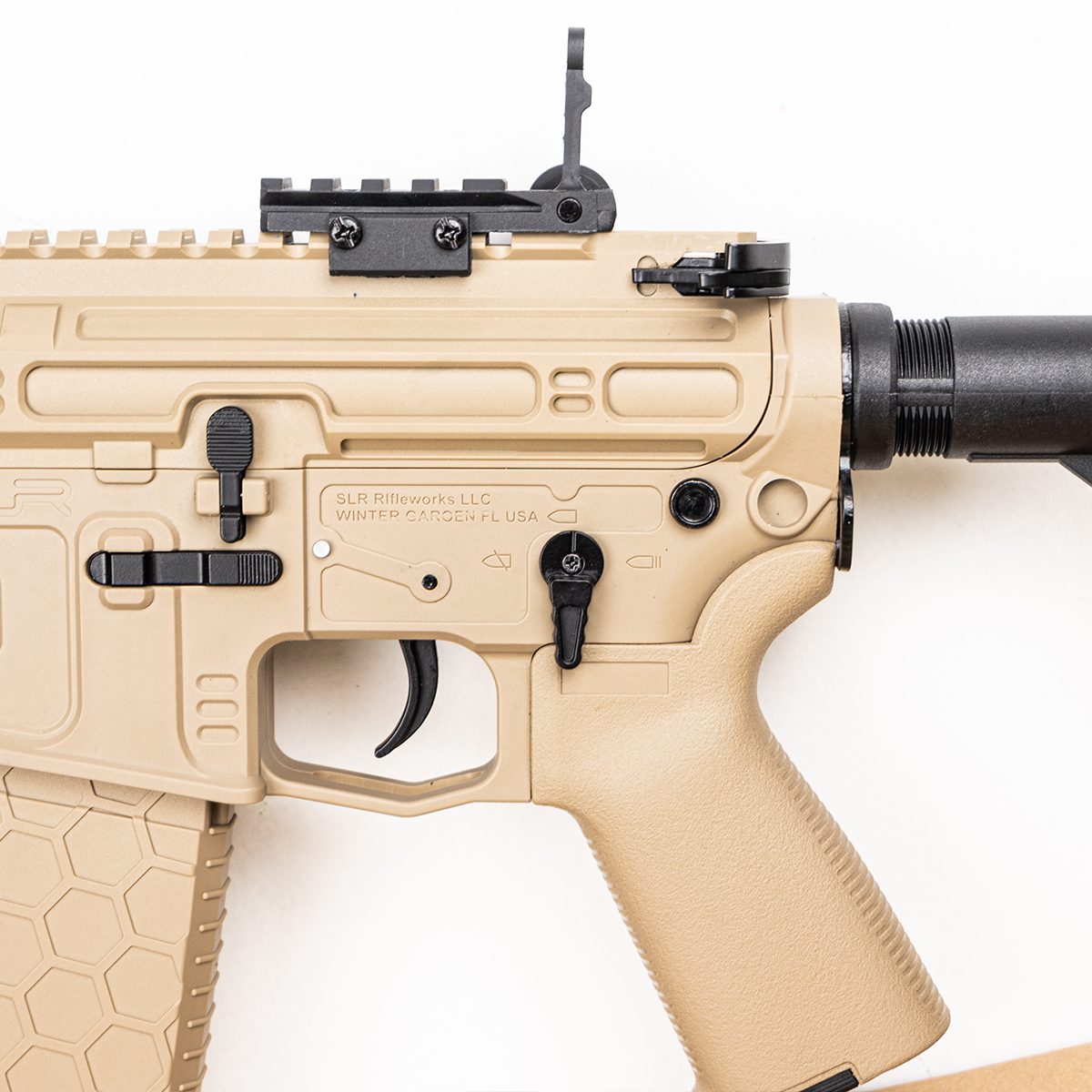 (55)SLR สีทราย เฟืองเหล็ก 270FPS+ ปืนเจลไฟฟ้า ยิงรัวได้ ยิงSEMI(ทีละนัด)ได้