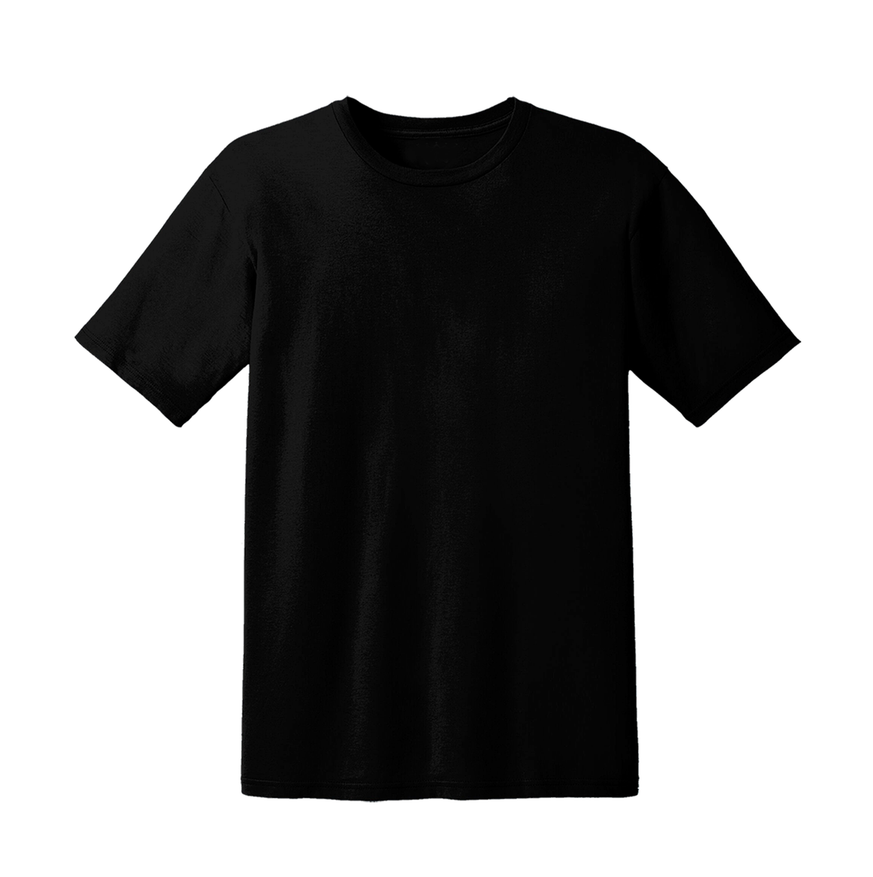เสื้อสีดำคอกลม เนื้อผ้า Cotton 100%