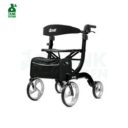 Nitro Rollator แบรนด์ Drive Medical (Debilbiss) วอล์คเกอร์ 4 ล้อ อุปกรณ์ช่วยพยุงเดิน อุปกรณ์ฝึกเดิน