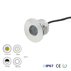 โคมไฟฝังพื้น Inground Up light Round 304 Stainless Steet + Aluminum lamp body LED 3W DC12V-24V IP67