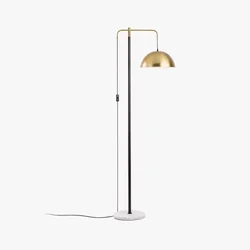 โคมไฟตั้งพื้น ทรงโดมทอง ฐานหินอ่อน สไตล์โมเดิร์น Floor lamp Marble + Iron LED E27x1