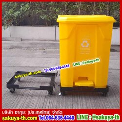 แท่นวางถังขยะ 60 ลิตร แบบ 1 ช่อง