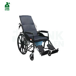 รถเข็นแมนนวล รุ่น WT-6006 พนักพิงสูง ปรับเอนนอน ปรับเหยียดขา (High Back Manual Wheelchair)