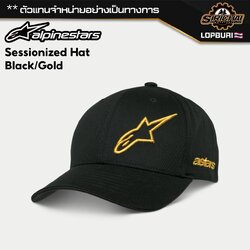 หมวกแก๊ป Alpinestars Sessionized Hat Black / Gold / One Size ของแท้ 100%✅