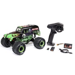 LOS01026T1 1/18 Mini LMT Grave Digger 2S 4X4 RTR Brushed Monster Truck (Battery & Charger Included