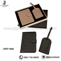 Gift Set สมุดพาสปอร์ต + ป้ายคล้องกระเป๋าเดินทาง รุ่น JTGT-04