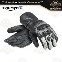 ถุงมือมอเตอร์ไซค์ ถุงมือ Triumph ARENA GLOVE BLACK / GREY