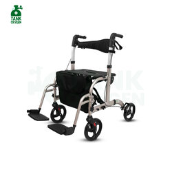 รุ่นใหม่ Rollator จากแบรนด์ Better รุ่น BT804L วอล์คเกอร์ 4 ล้อ อุปกรณ์ช่วยพยุงเดินและฝึกเดิน พร้อมที่นั่งในตัว รับประกันสินค้า 1 ปี