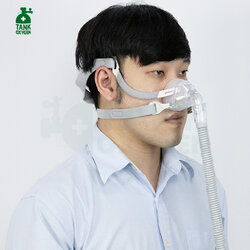 Yuwell Nasal Mask YN-03 แบบไม่มีที่คาดศรีษะ หน้ากากชนิดครอบจมูกสำหรับเครื่อง CPAP Bipap มีขนาด S M L