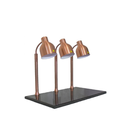 โคมไฟตั้งโต๊ะอุ่นอาหาร 3 หัว Table Heating lamp Food Buffet (Adjustable), Metal + marble E27x3 Max 300W (BF09)