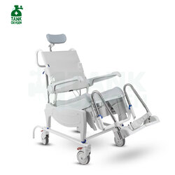 Invacare รุ่น Ocean Dual VIP เก้าอี้นั่งถ่ายและอาบน้ำสำหรับผู้สูงอายุ ปรับเอนหลังได้