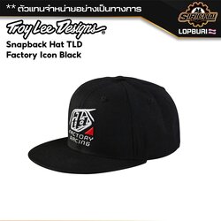 หมวกแก๊ป Troy Lee Designs Snapback Hat Signature Black / White ของแท้ 100%✅