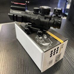 Red Dot Visionking 4x32 Compact CQB มีรางข้าง+ศูนย์เรืองแสง Fiber Octic