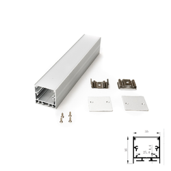 รางไฟเส้น อลูมิเนียม Track Aluminum Profile 3535M