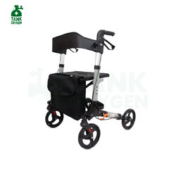 รุ่นใหม่ Rollator จากแบรนด์ Better รุ่น BT807L วอล์คเกอร์ 4 ล้อ อุปกรณ์ช่วยพยุงเดินและฝึกเดิน พร้อมที่นั่งในตัว รับประกันสินค้า 1 ปี