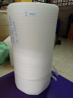 EPE FOAM โฟมบางกันริ้วรอย 1..30 M x 150 M หนา 2 มม