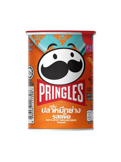 8886467117398 มันฝรั่งทอดกรอบ พริงเกิลส์ กลิ่นปลาหมึกย่าง รสเผ็ด 42 กรัม