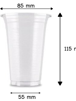 8859773920105 แก้วน้ำดื่ม PP 12 oz. ตรา SB