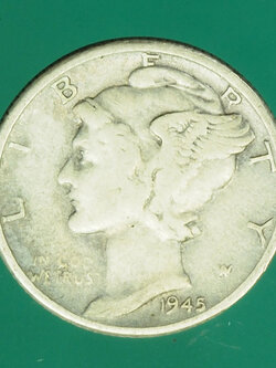 B2450 เหรียญกษาปณ์เงินตราต่างประเทศ 1 ไดร์ เนื้อเงิน 17