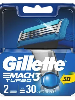 4902430689366 ยิลเลตต์ใบมีดโกนมัคทรีเทอร์โบ 2ชิ้น