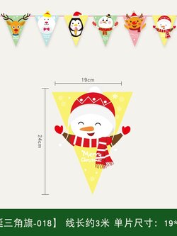 ป้ายเเขวน ธงฉาก คริสต์มาส ตกแต่ง วันคริสต์มาส