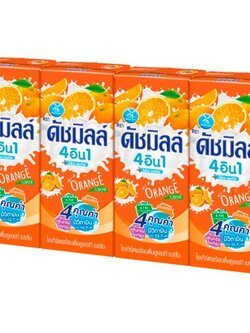 8851717049026 180ML ดัชมิลล์ ยูเอชที 4in1 ส้ม/ส้ม(แพค*4)