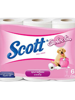 8850039203963 สก็อตต์ ซีเลคท์ รุ่น 6 ม้วน/ชมพู