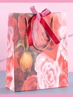 ถุงหิ้ว ถุงของขวัญ พร้อมริบบิ้น ขนาด 10 นิ้ว