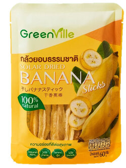 8857127014296 กรีนวิลล์ กล้วยหนึบ60กรัม