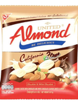 8852047412177 อัลมอนด์เคลือบช็อคโกแลต&ไวท์ ยูไนเต็ด 247.5ก.