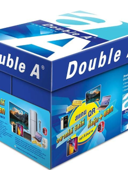 SKU-03355 ดับเบิ้ล เอ กระดาษถ่ายเอกสาร A4 80 แกรม แพ็ค 5