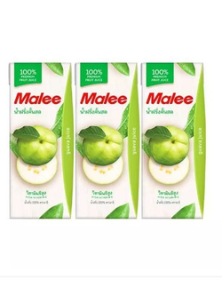 8853333010114 น้ำฝรั่ง100%ตรามาลี 200มล.แพค