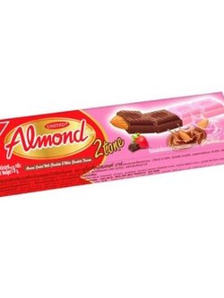 8852047412214 ยูไนเต็ด ช็อกโกแลตสตรอเบอร์รี่ทูโทนอัลมอนด์บาร์ 19 กรัม