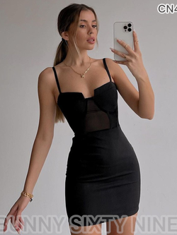 ชุดเดรสสายเดี่ยว เซ็กซี่ สไตล์สายฝอ CN45177