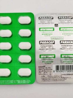 8850921009147 พาราแคพ พาราเซตามอล 500 มก. 10เม็ด