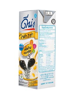 8853002080066 นมถั่วเหลืองยูเอชที ตรา ดีน่า สูตรงาดำ 2 เท่า 180 มล.