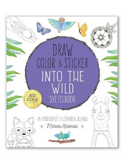 Draw, Color, and Sticker Into the Wild Sketchbook