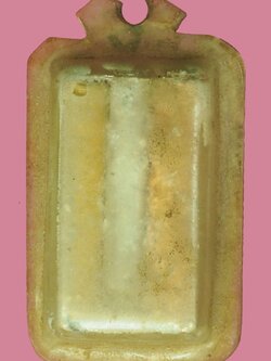 A5774 ตะกรุดสามดอก เลี่ยมพลาสติกเก่า ไม่ทราบที่และปีสร้าง 12