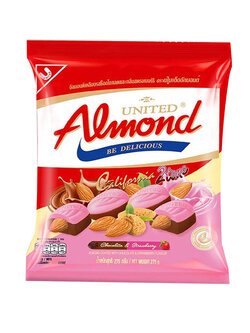 8852047412207 ยูไนเต็ด อัลมอนด์ ทูโทนช็อก+สตรอ247ก.(45เม็ด)