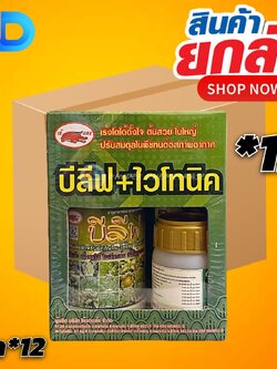 (ยกลัง12ชุด)ชุดบีลีฟ+ไวโทนิค# ธาตุอาหารรองธาตุอาหารเสริม เร่งโต ต้นสวย ใบใหญ่ ปรับสมดุลพืช ให้ทน ต่อสภาพอากาศ