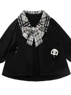 pinksavior【别惹盼达】原创设计熊猫玩偶装饰秋冬俏皮套装