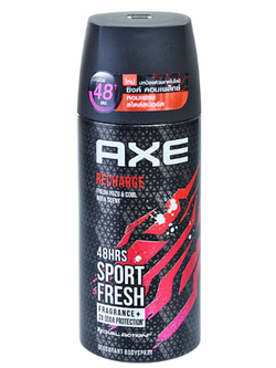 8851932437134 แอ็กซ์ สเปรย์ระงับกลิ่นกาย กลิ่นรีชาร์จ 50มล.