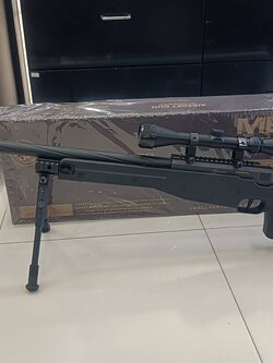 Well MB01D สีดำ ท่อเกลียว - รุ่นอัพเกรด พร้อมกล้อง+ขาทราย+โหลดเดอร์