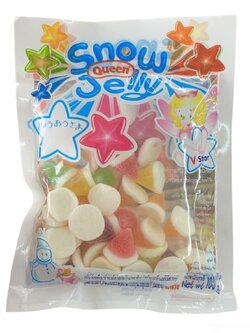 8852028353055 สโนว์เยลลี่ ทรงกรวยรวมรส100ก.
